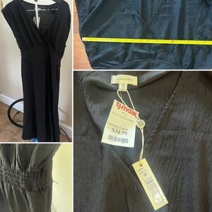 Black Dress by Max Studio and Boho blouse